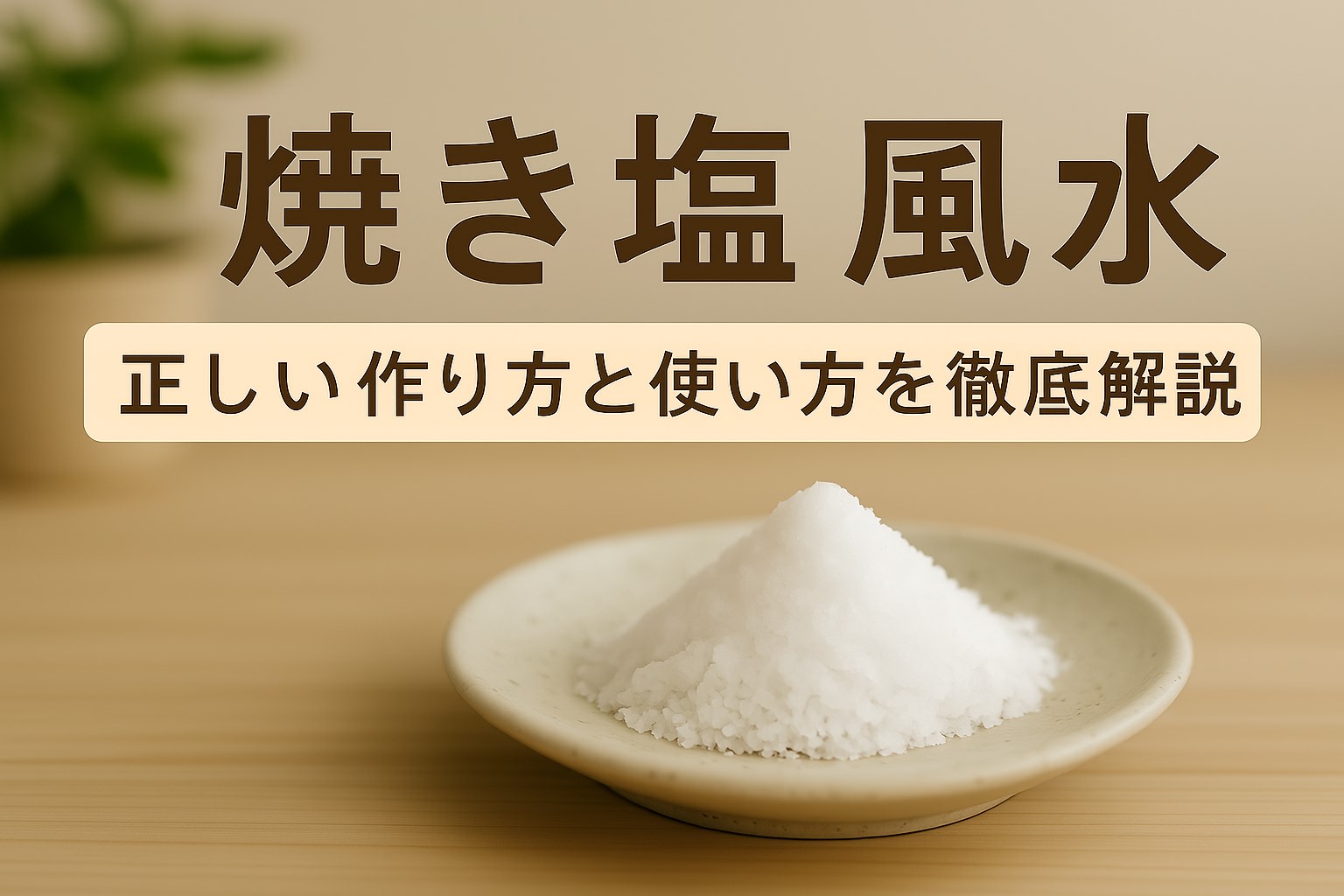 焼き塩風水